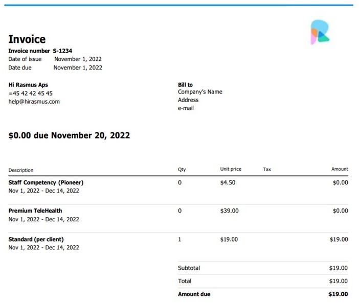 Understanding your invoice